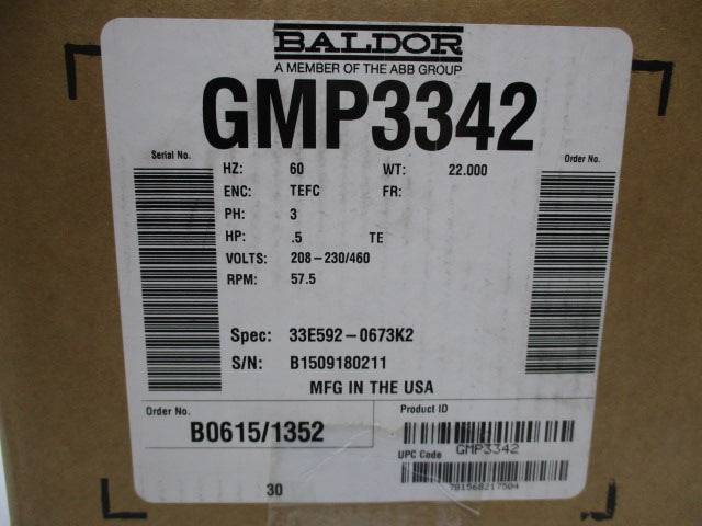 BALDOR GMP3342 NSMP