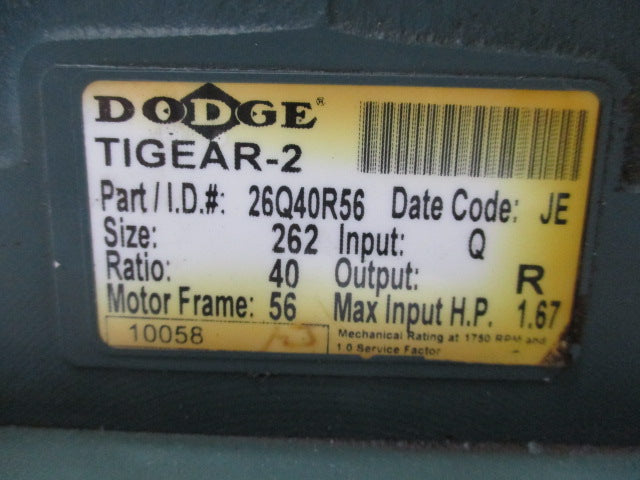 DODGE TIGEAR2 26Q40R56 UNMP