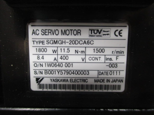 YASKAWA SGMGH-20DCA6C NSNP
