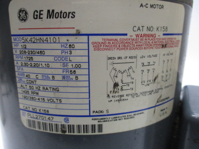 GENERAL ELECTRIC 5K42HN4101 UNMP