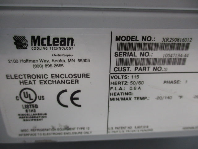 MCLEAN XR290816012 NSNP