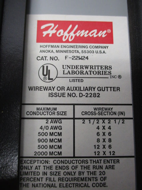 HOFFMAN F22W24 NSMP