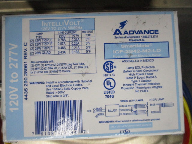 HARRIS LIGHTING 1200-WP-CP-BZ-HB-2-42-PLT-HPF-120-277 NSNP