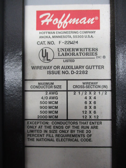 HOFFMAN F-22W24 NSNP