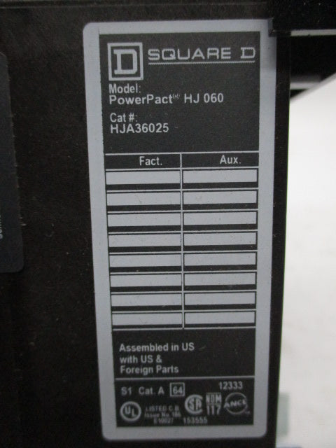 SQUARE D HJA36025 NSMP
