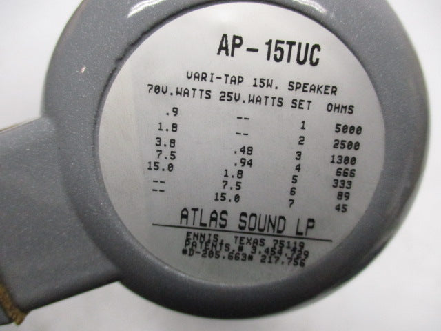 ATLAS SOUND AP-15TUC NSMP