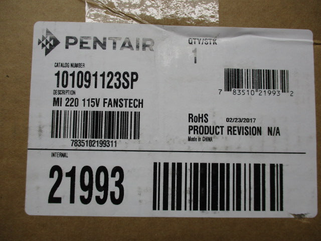 PENTAIR 101091123SP NSFS