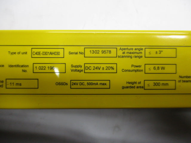 SICK C40E-0301AH030 VER. V01.01 NSMP