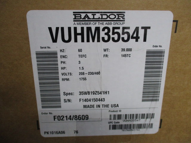 BALDOR VUHM3554T NSMP