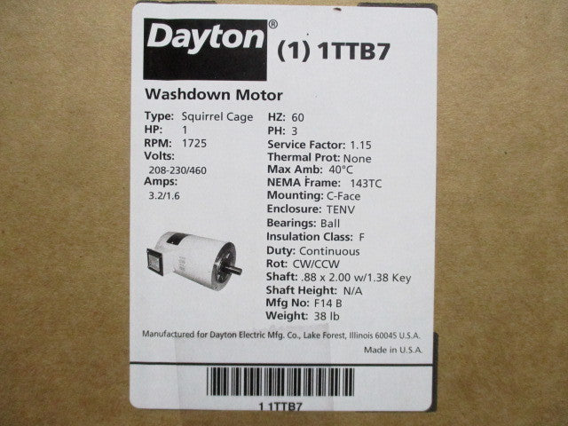 DAYTON 1TTB7 NSMP