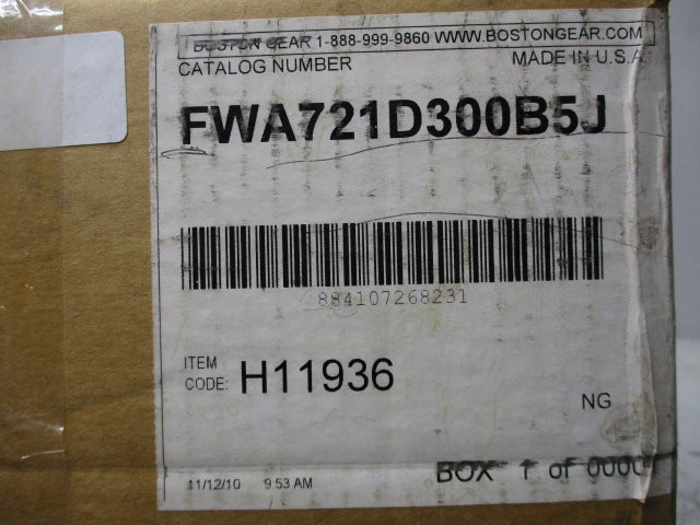 BOSTON GEAR FWA721D300B5J NSMP
