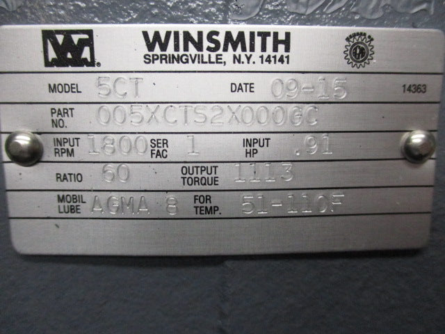WINSMITH 005XCTS2X000GC MODEL 5CT NSMP