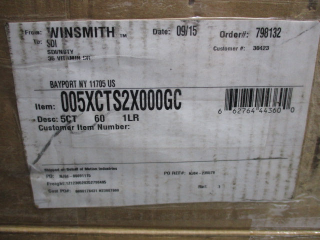 WINSMITH 005XCTS2X000GC MODEL 5CT NSMP
