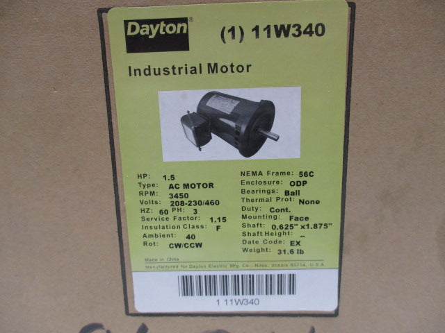DAYTON 11W340 NSFS