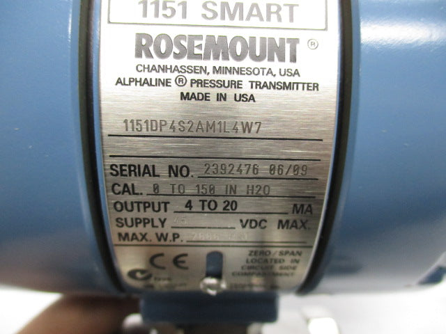 ROSEMOUNT 1151DP4S2AM1L4W7 NSMP