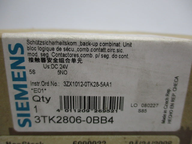 SIEMENS 3TK2806-0BB4 NSFS