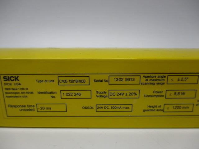 SICK C40E-1201AA030 SOFTWARE V01.00 NSNP