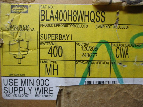 HUBBELL BLA400H8WHQSS NSMP