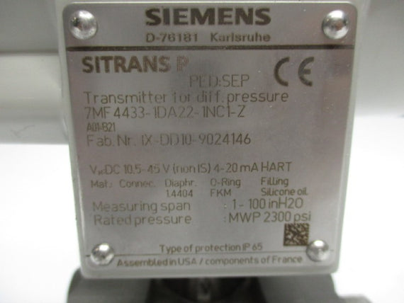 SIEMENS 7MF4433-1DA22-1NC1-Z NSMP