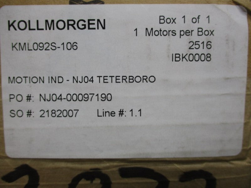 SUPERIOR ELECTRIC KML092S-106 NSMP