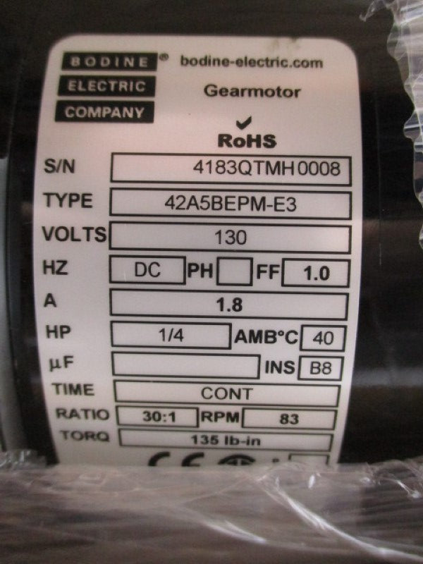BODINE 42A5BEPM-E3 (4183QT)(4183QW) NSMP