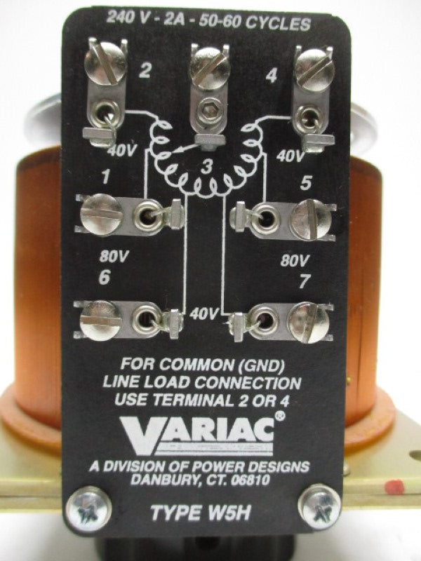 VARIAC TYPE W5H NSMP