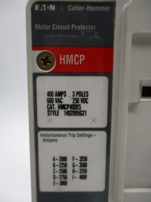 CUTLER HAMMER HMCP400X5 NSMP
