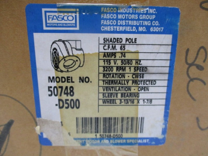 FASCO 50748-D500 NSMP