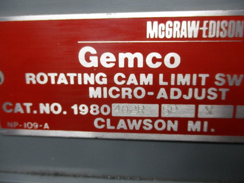 GEMCO 1980402R-SP-X UNMP