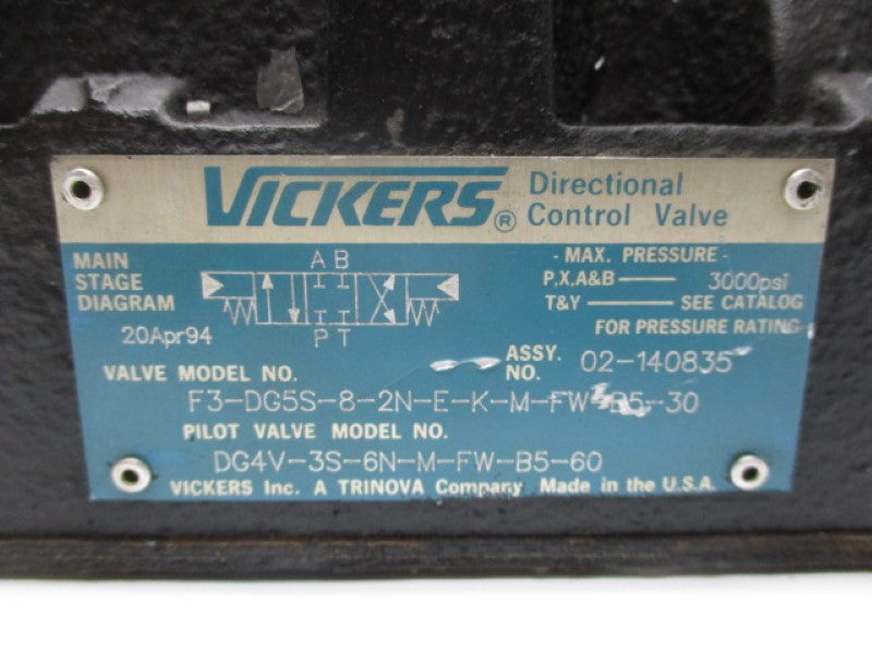 VICKERS F3-DG5S-8-2N-E-K-M-FW-B5-30 UNMP
