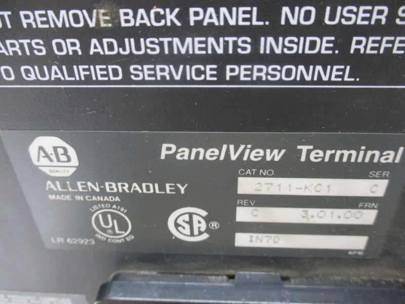 ALLEN BRADLEY 2711-KC1 SER. C F/W 3.01.00 (NO KEY) NSNP