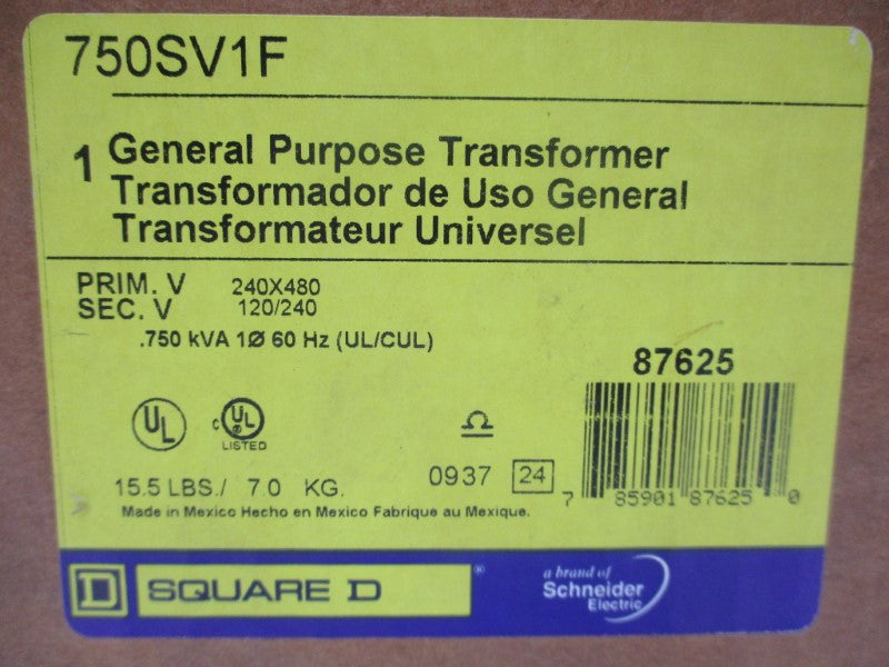 SQUARE D 750SV1F 240/480V NSMP