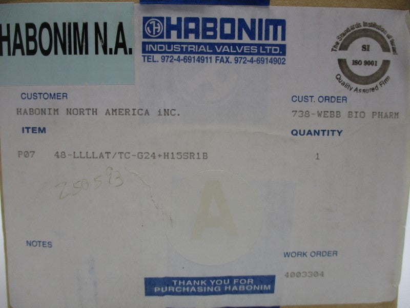 HABONIM P07 48-LLLLAT/TC-G24+H15SR1B NSMP