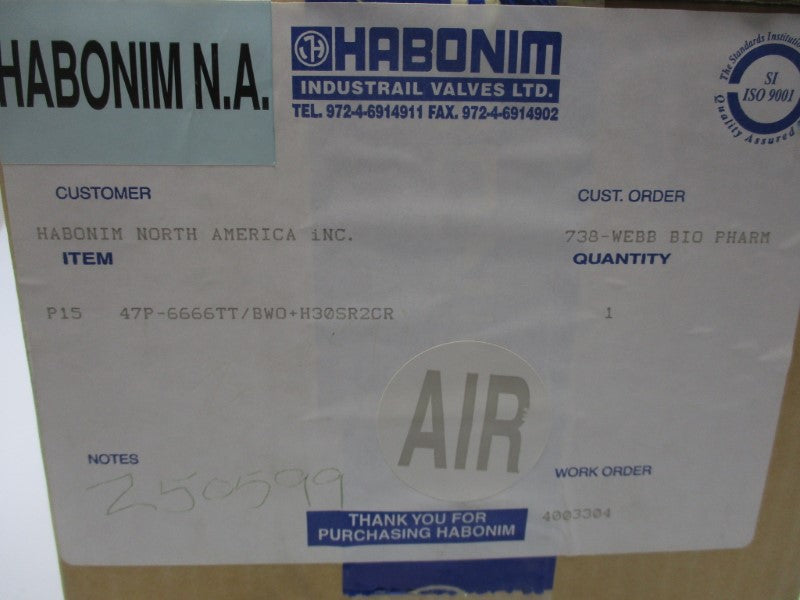 HABONIM P15 47P-6666TT/BWO+H30SR2CR NSFS