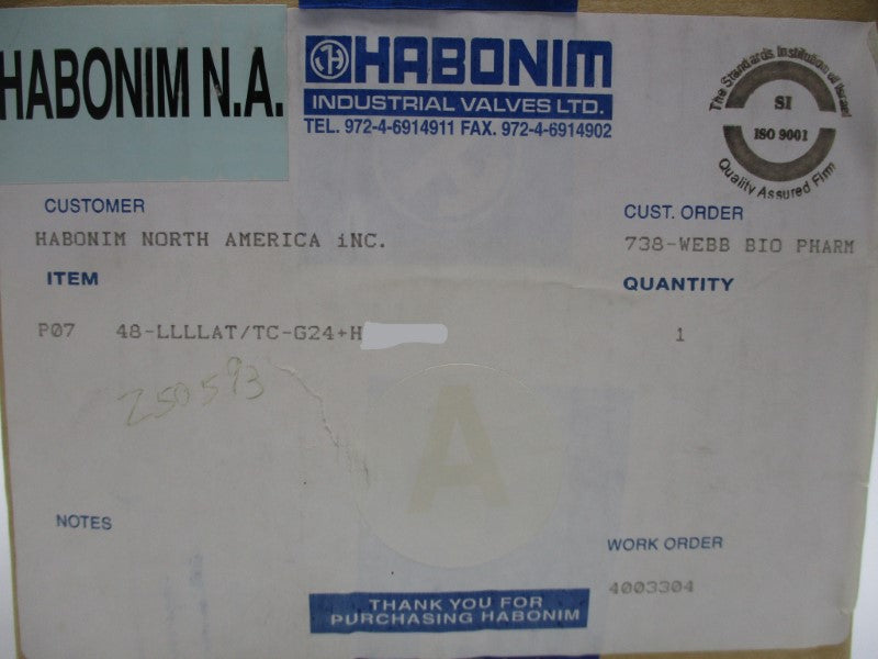 HABONIM P10 48-LLLLAT/TC-G24+H (H20 SR-2CR I/90) NSMP