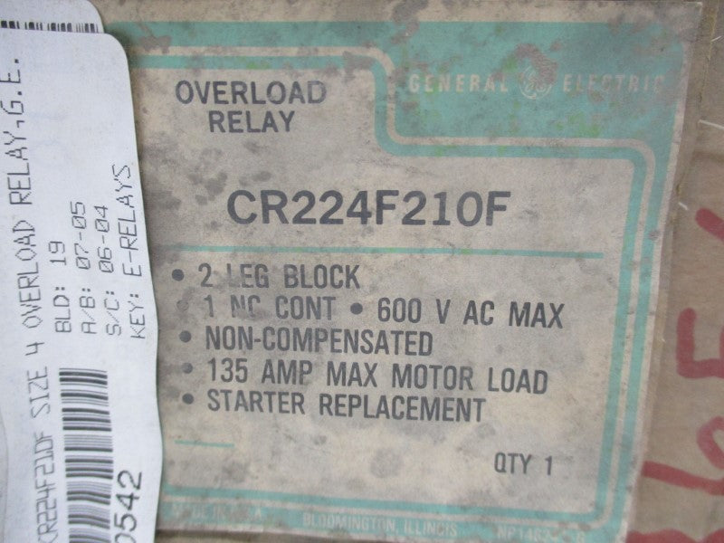GENERAL ELECTRIC CR224F210F NSMP