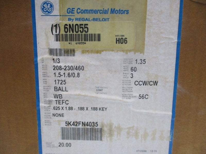 GENERAL ELECTRIC 5K42FN4035 NSMP