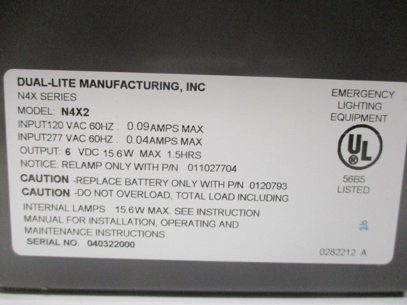 DUAL-LITE N4X2 NSMP