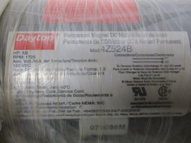 DAYTON 4Z524B 180VDC 2.8A NSMP