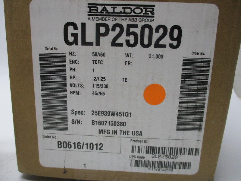 BALDOR GLP25029 NSMP