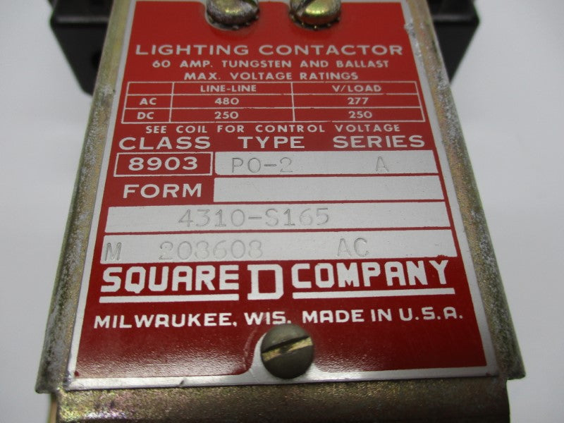 SQUARE D 8903PO-2 SER. A NSNP