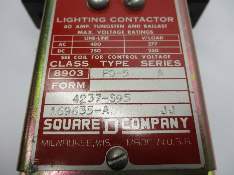 SQUARE D 8903PO-5 SER. A UNMP
