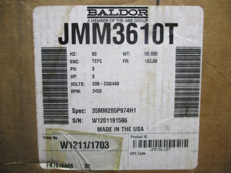 BALDOR JMM3610T NSMP