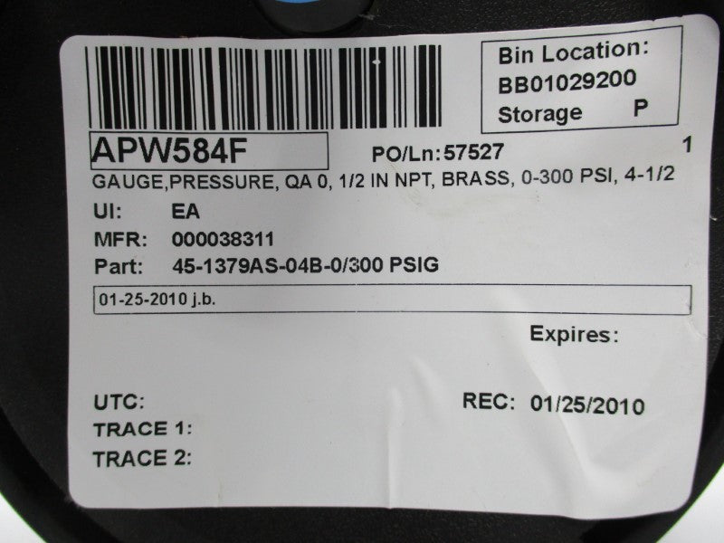 ASHCROFT 45-1379AS-04B-0/300 NSNP