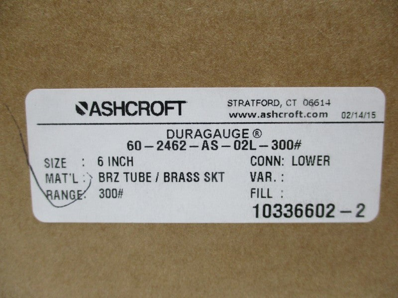 ASHCROFT 60-2462-AS-02L-300 NSMP