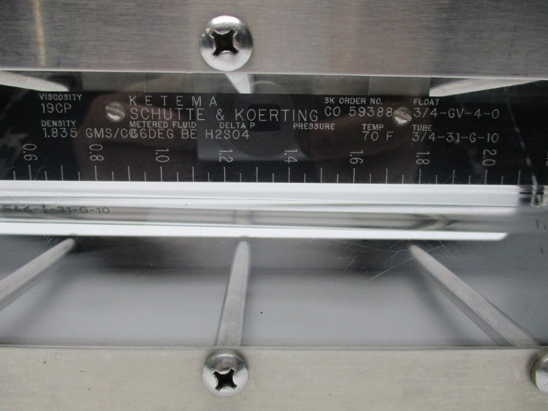 SCHUTTE & KOERTING 59388 (3/4-31-G-10) UNMP