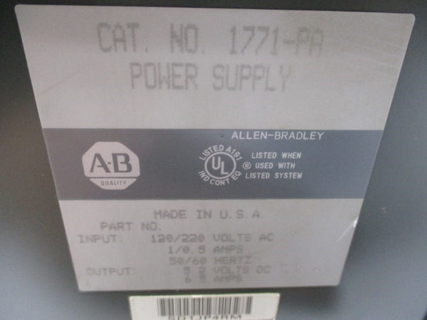 ALLEN BRADLEY 1771-PA UNMP