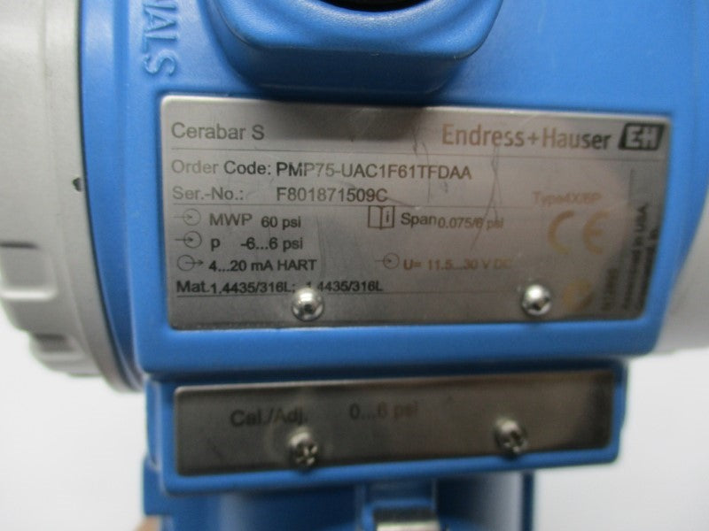 ENDRESS+HAUSER PMP75-UAC1F61TFDAA NSNP