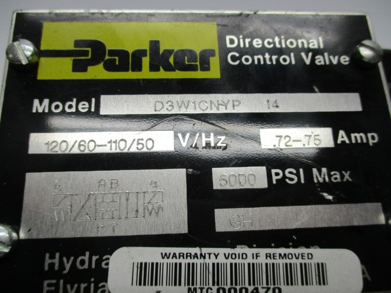 PARKER D3W1CNYP14 NSNP
