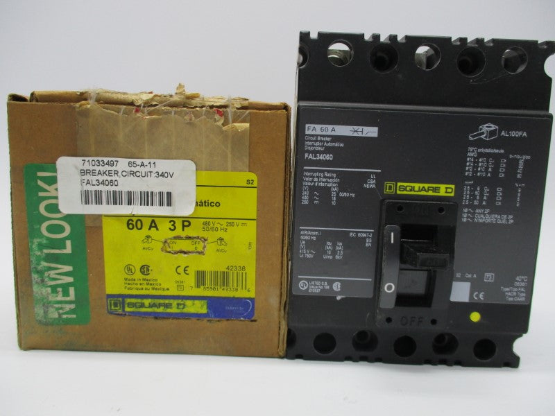 SQUARE D FAL34060 60A (GREEN) NSMP